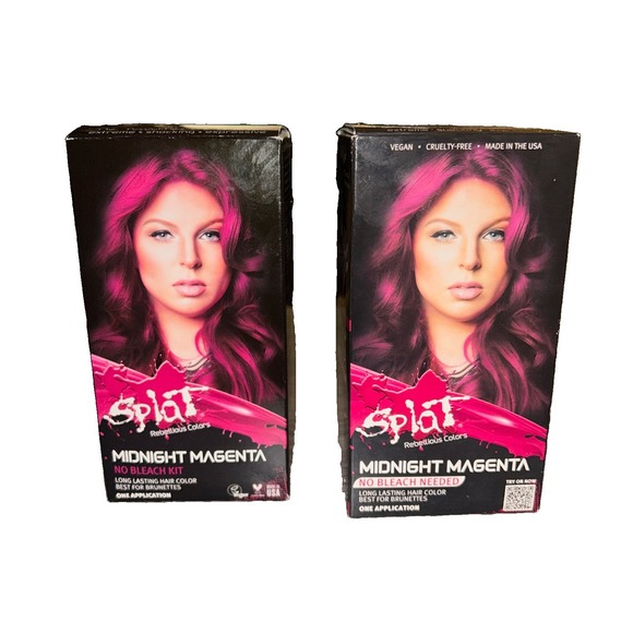 Splat Other - Splat Rebellious Colors Hair Coloring Complete Kit, Midnight Magenta LOT OF 2